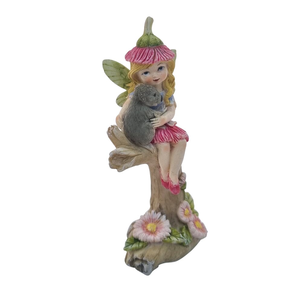 Gum Blossom Fairy with Koala Fairy Garden Figurines The Flower Garden Collection Gum Blossom Fairy with Koala 