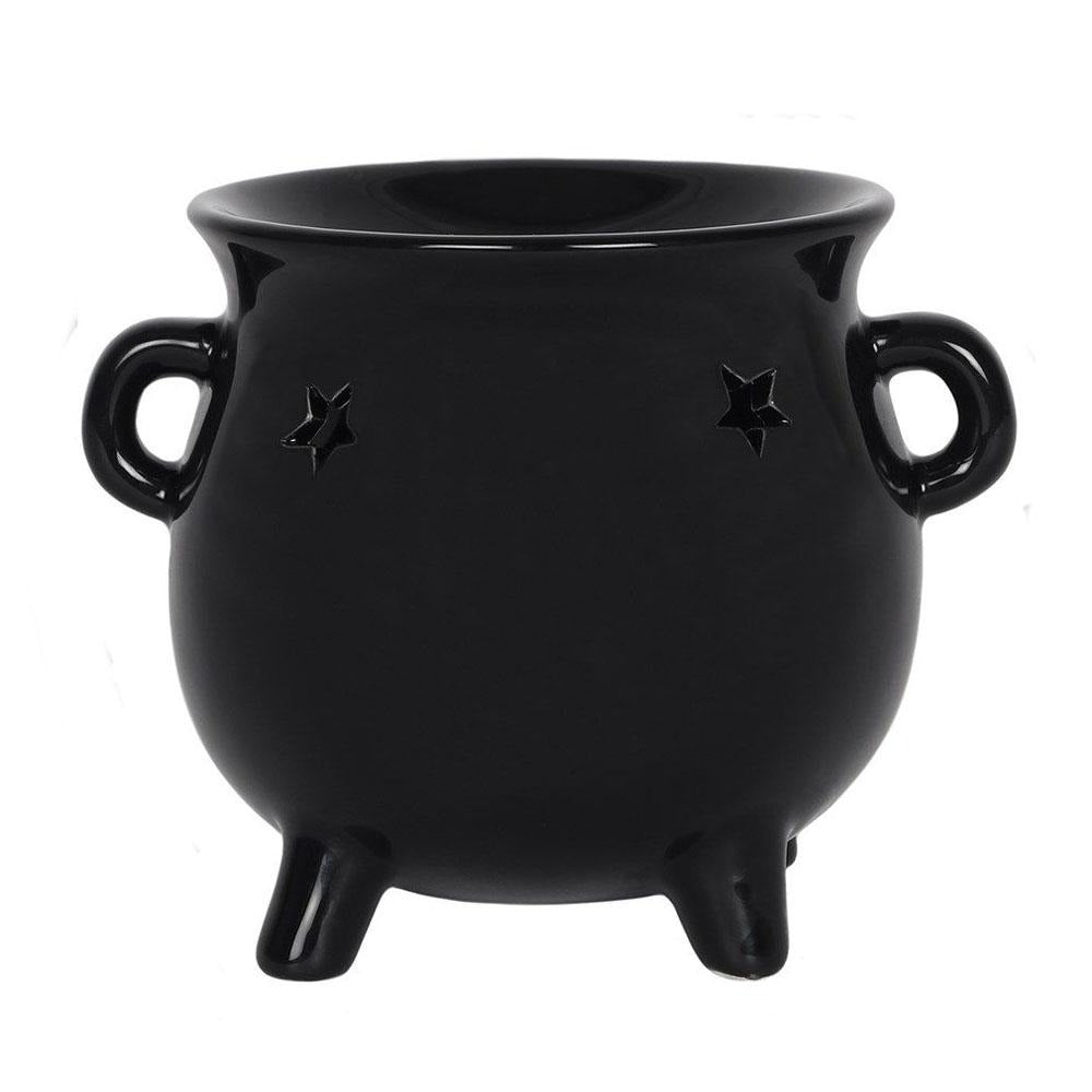 Black Ceramic Cauldron Oil Burner | Fairy Inspired Gifts & Decor | Earth Fairy