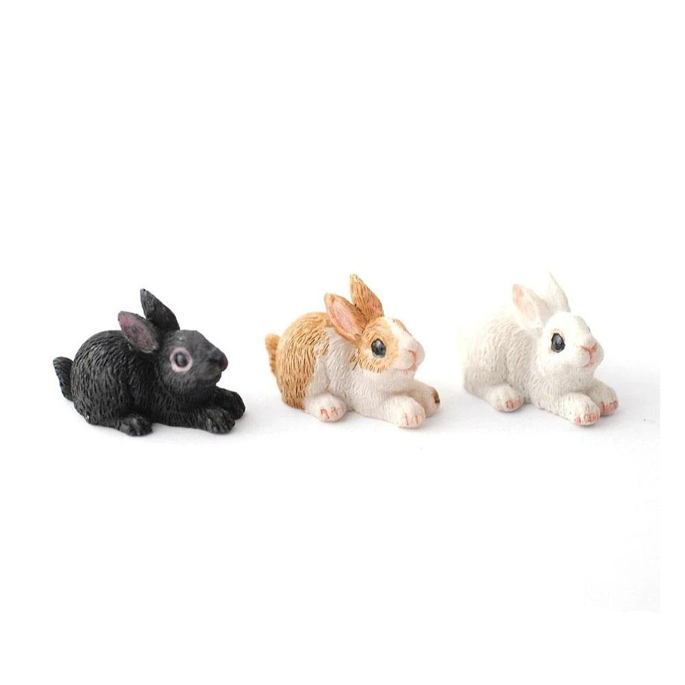 Bunny Rabbits - Set of 12 Fairy Garden Animals Earth Fairy 