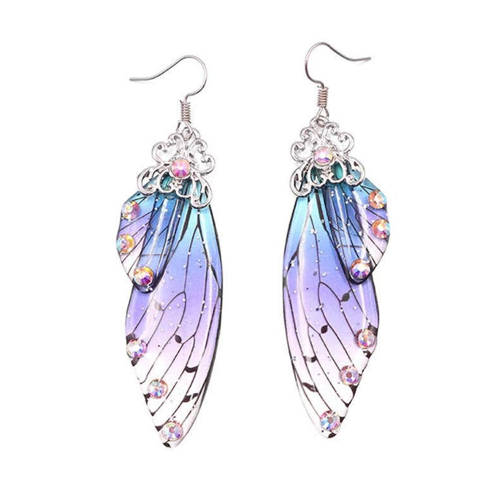 Fairy Wing Earrings - Twilight, Gold from The Fairy Inspired Jewellery Collection by Earth Fairy