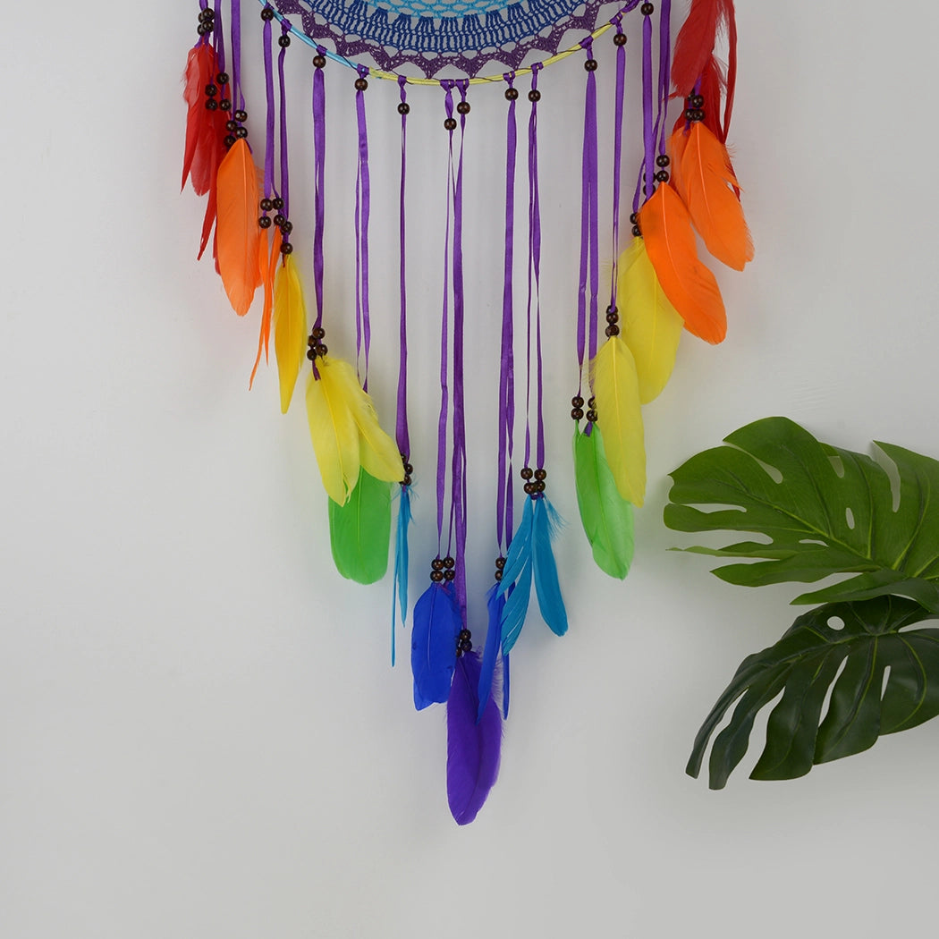 Rainbow Crochet Dream Catcher Dream Catcher Earth Fairy 