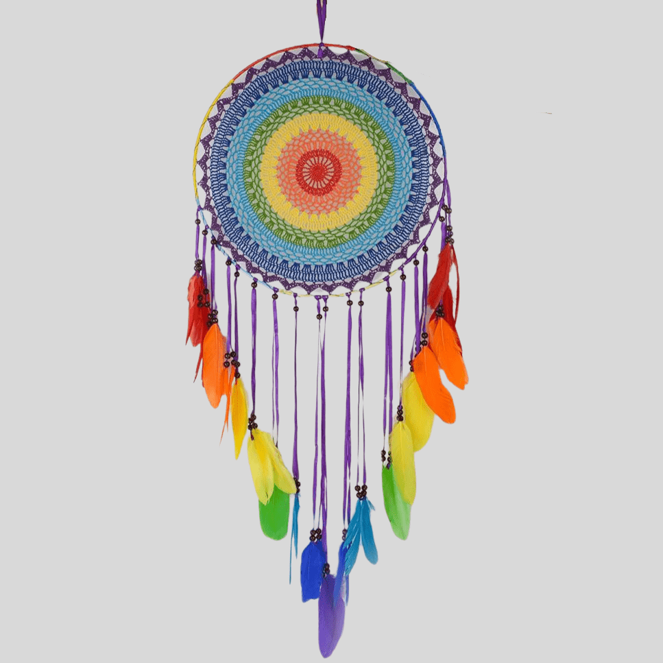 Rainbow Crochet Dream Catcher Dream Catcher Earth Fairy 