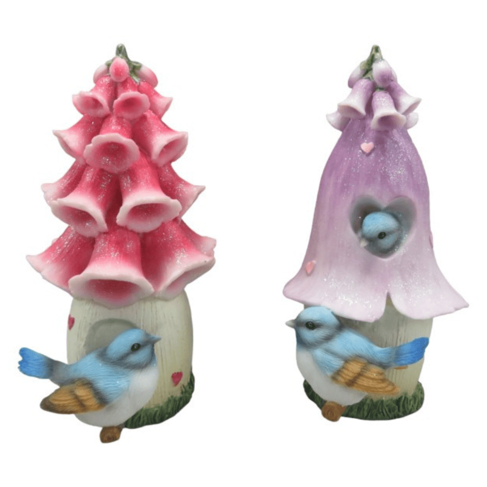 Bluebird Flower Houses - Set of 2 Fairy Houses Earth Fairy 