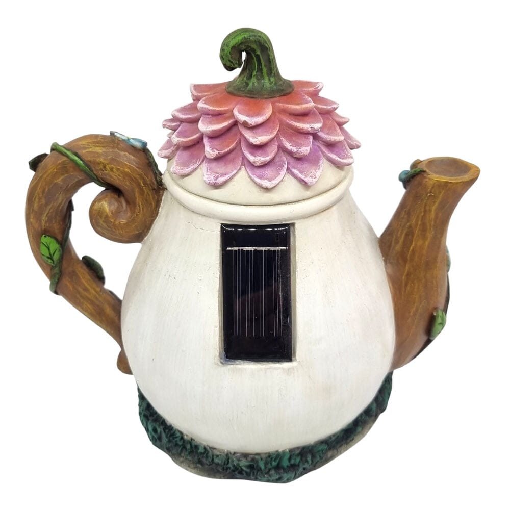 Blossom Teapot Fairy House - Solar Fairy Houses The Flower Garden Collection 