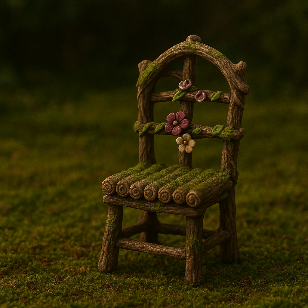 Moss &amp; Flowering Vine Chair