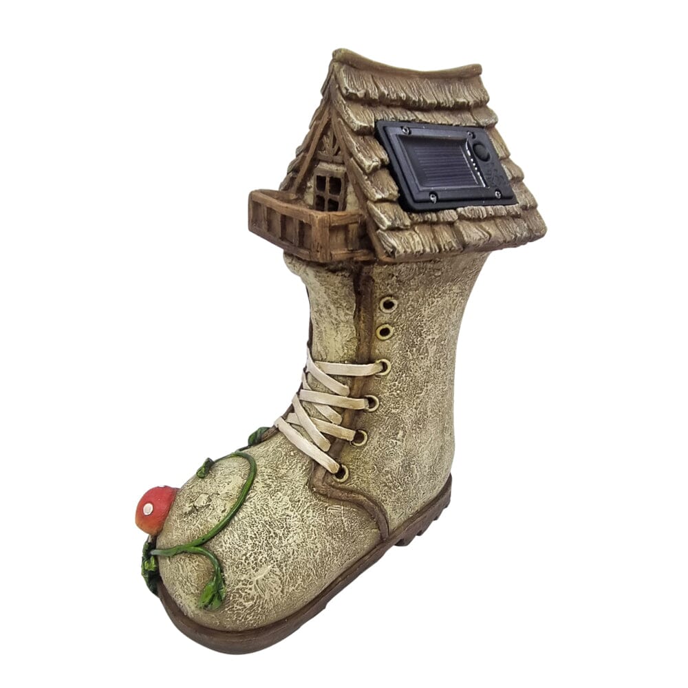 Fairy Garden Boot - Solar Fairy Houses The Flower Garden Collection 