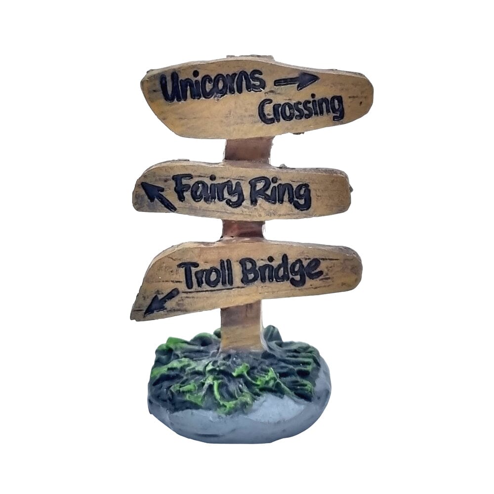 Directional Sign Fairy Garden Signs The Flower Garden Collection 