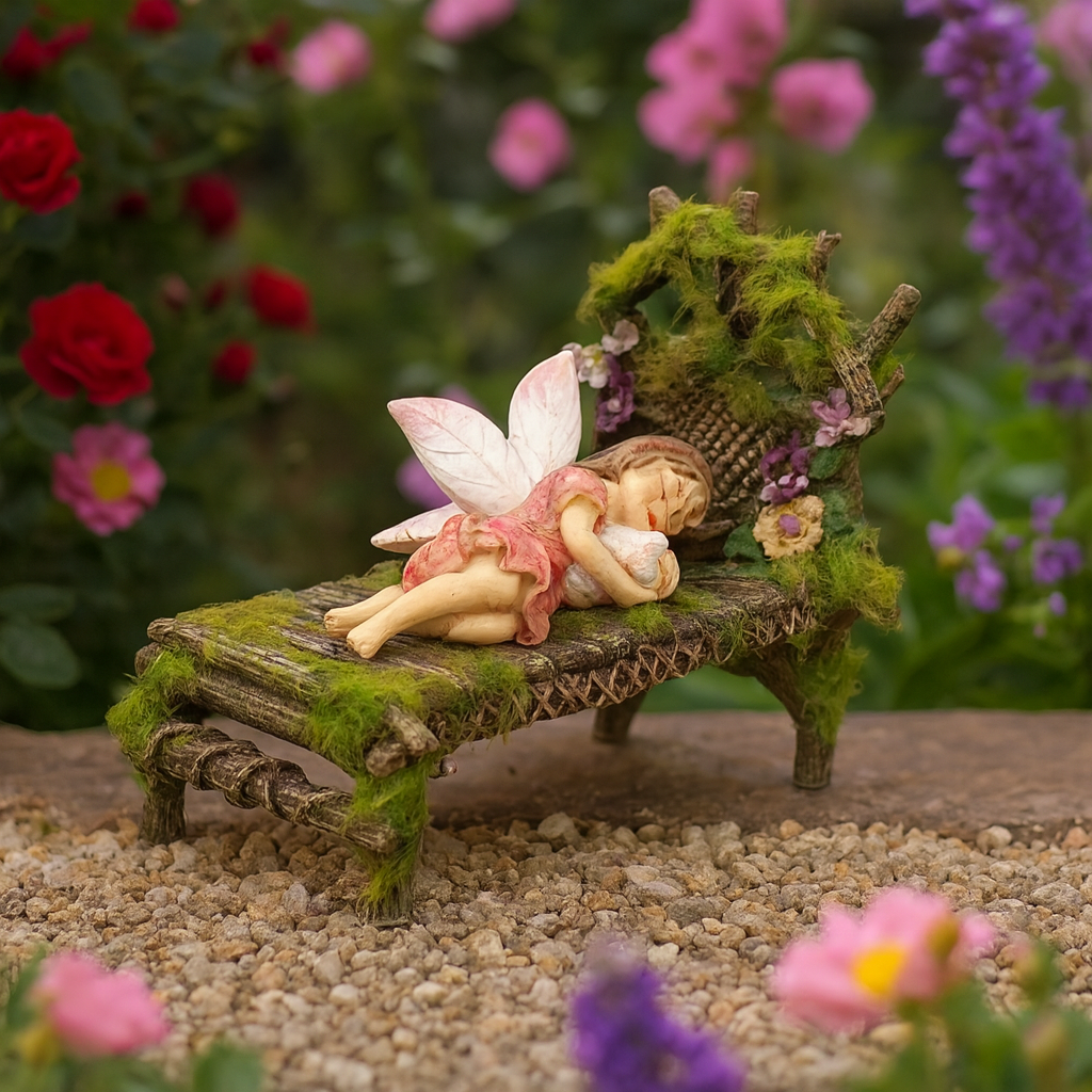 Moss &amp; Flowering Vine Chaise