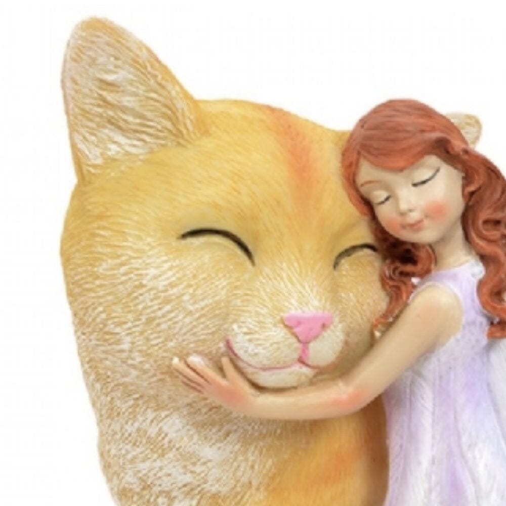 Nature Fairy - Fairy with Cat Figurines Nature Fairies 