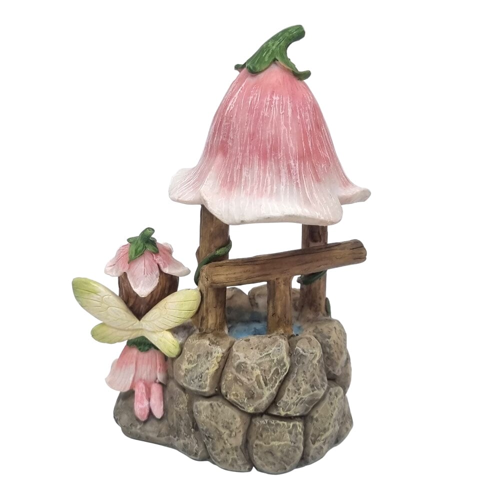 Flower Garden Fairy with Wishing Well Fairy Garden Accessories Earth Fairy 