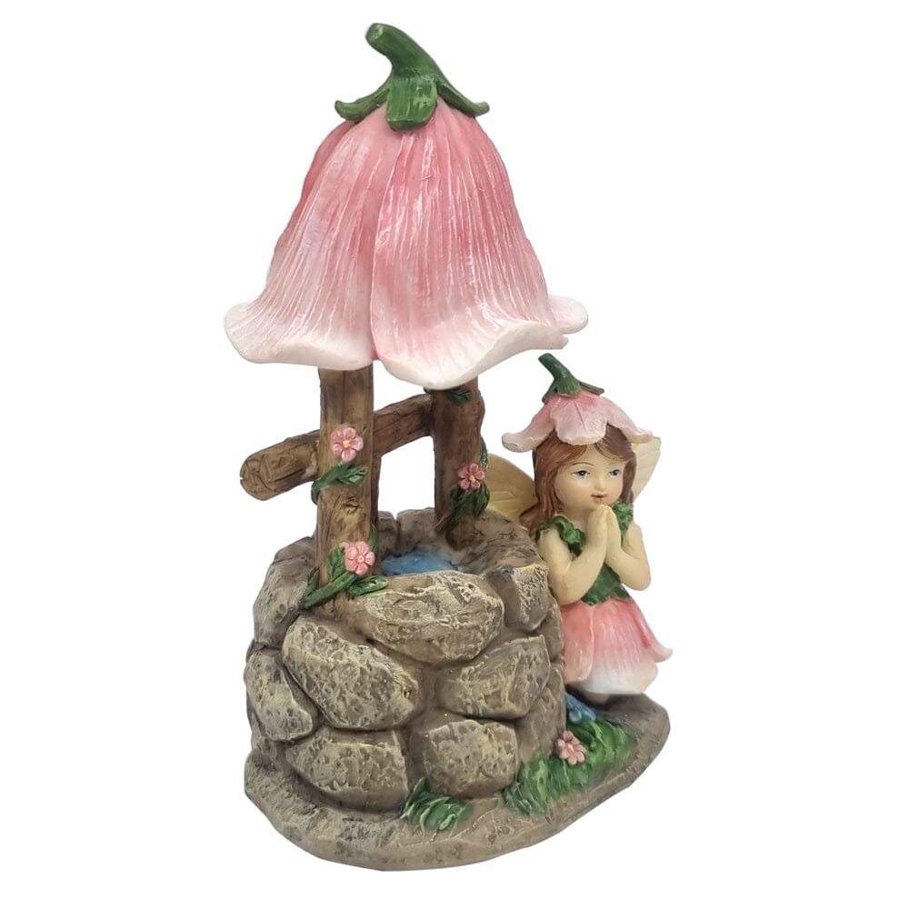 Flower Garden Fairy with Wishing Well Fairy Garden Accessories Earth Fairy 