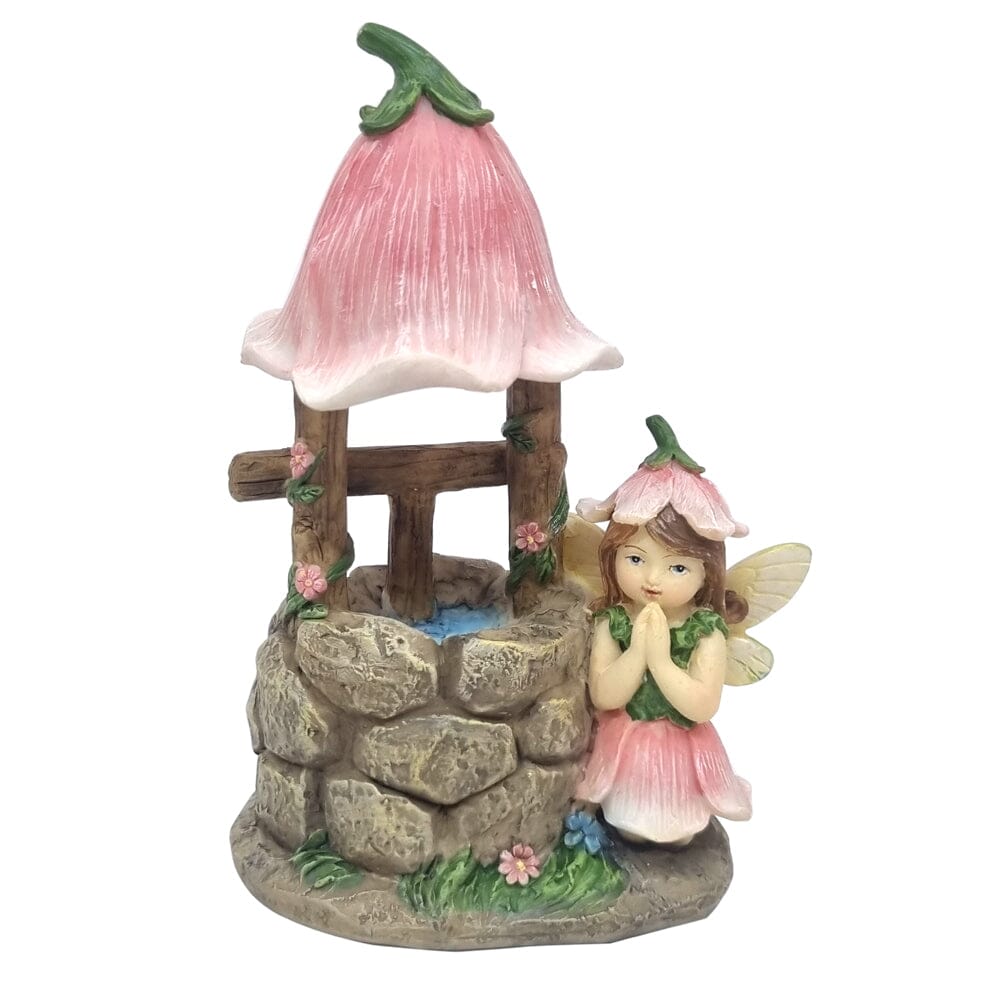 Flower Garden Fairy with Wishing Well Fairy Garden Accessories Earth Fairy 