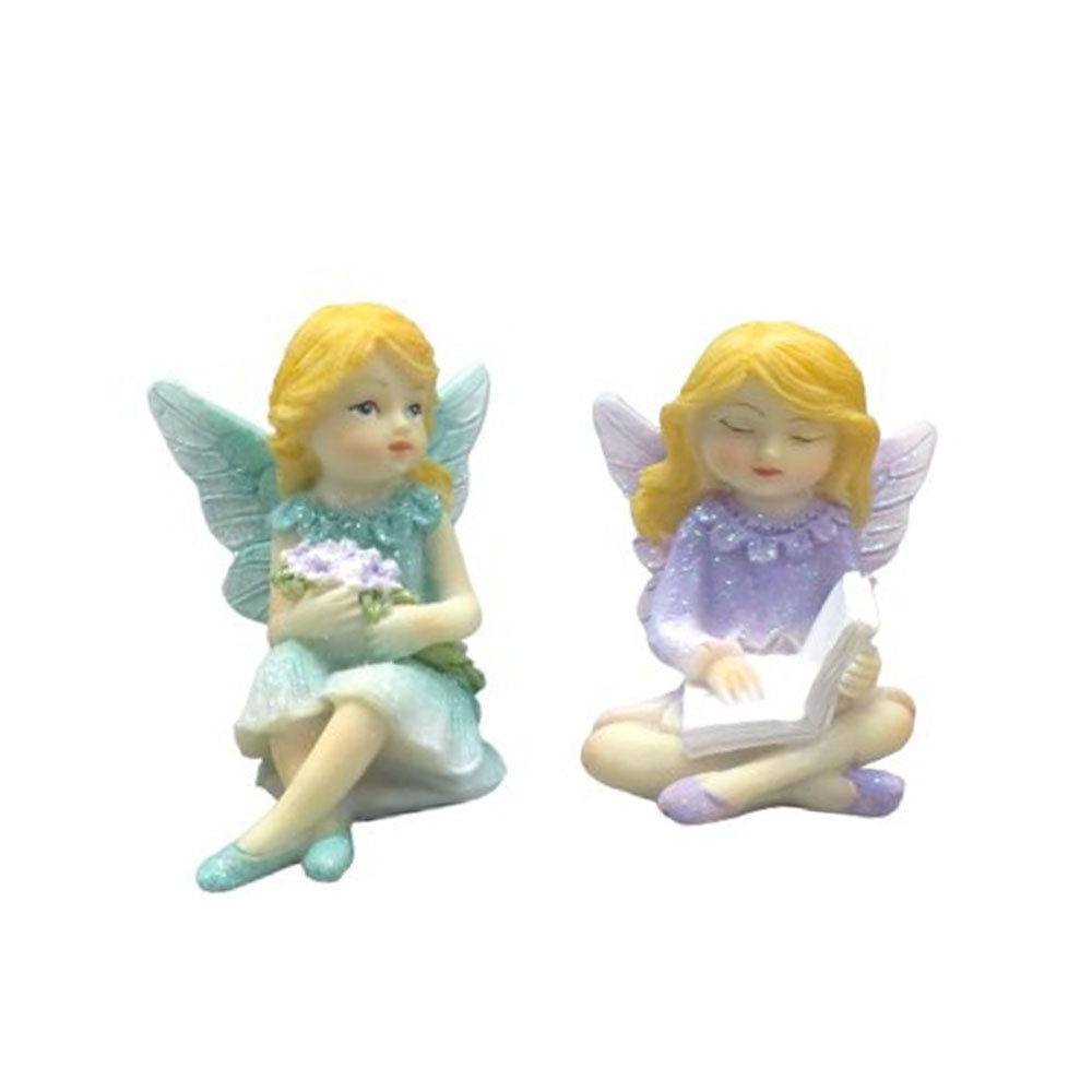 Flower Garden Fairies Sitting - Set of 2
