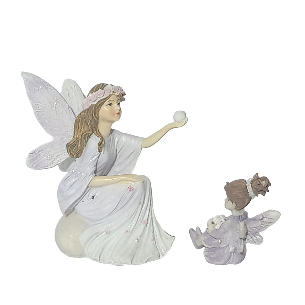Flower Garden Mother and Child Fairies - Set of 2