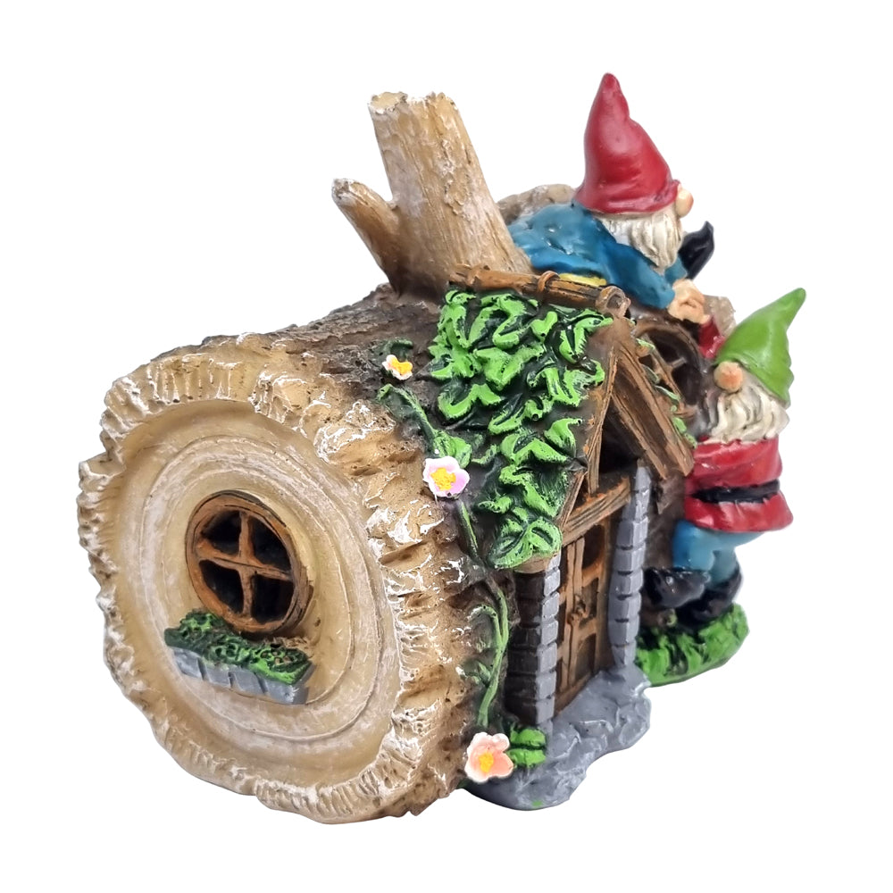 Log House with Gnomes - Solar