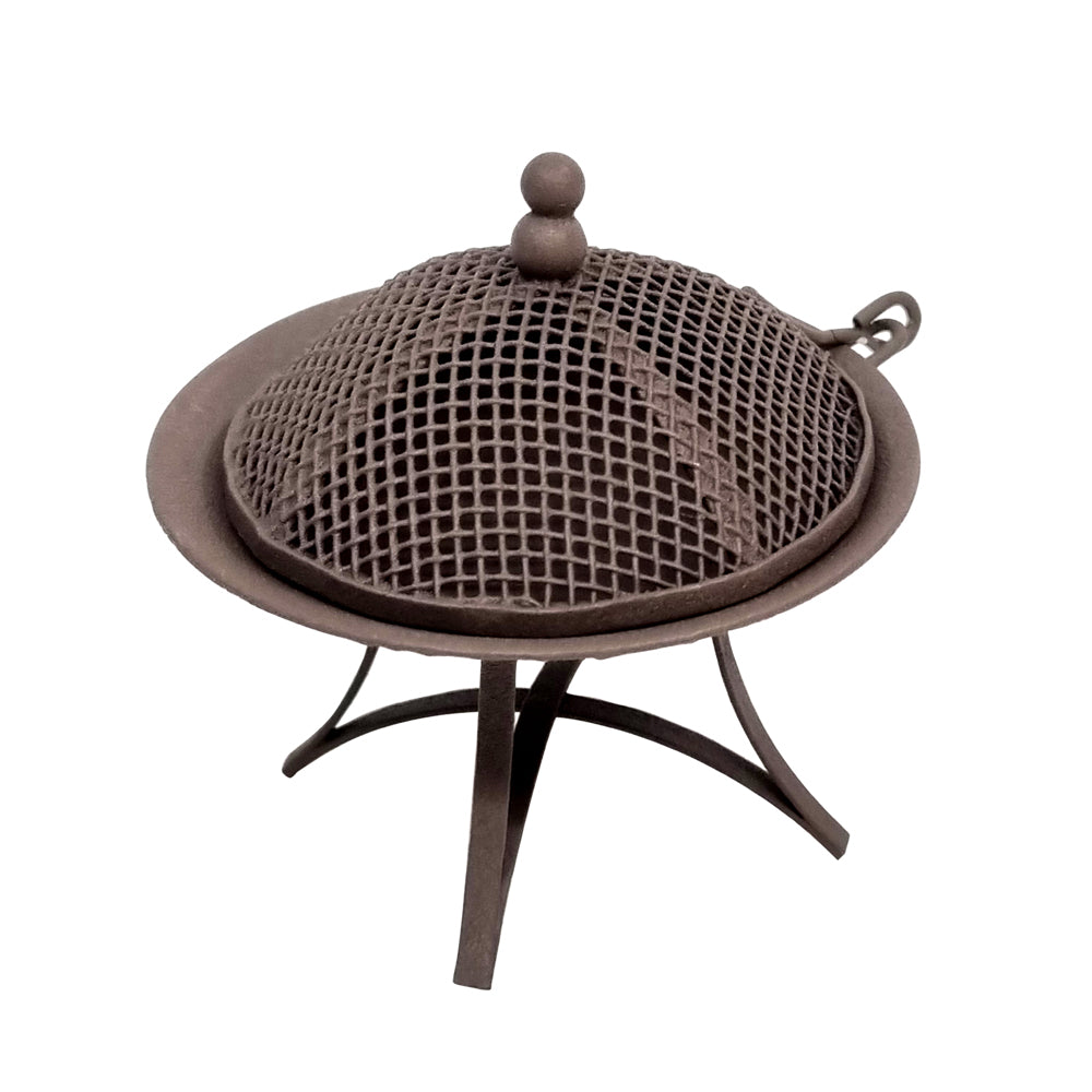 Metal Fire Pit - Rust Brown