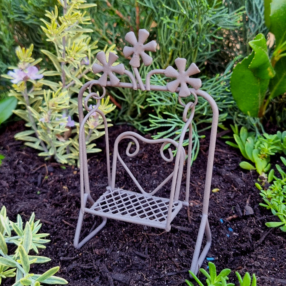 Metal Swing - Rust Brown