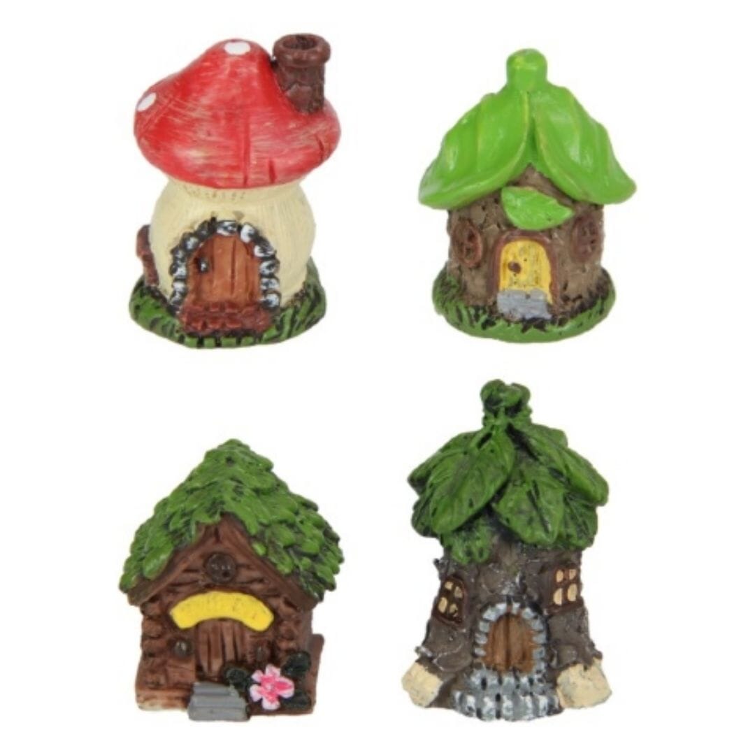 Micro Houses - Set of 4 Fairy Houses Earth Fairy 