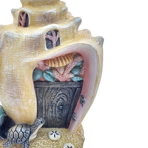 Turtle Shell Conk πππ Miniature Conch Shell House with Turtle from the Mystical Mermaid ...