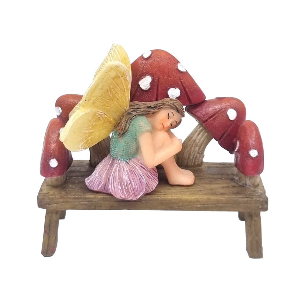 Mushroom Garden Bench Fairy Garden Furniture The Willow Collection 