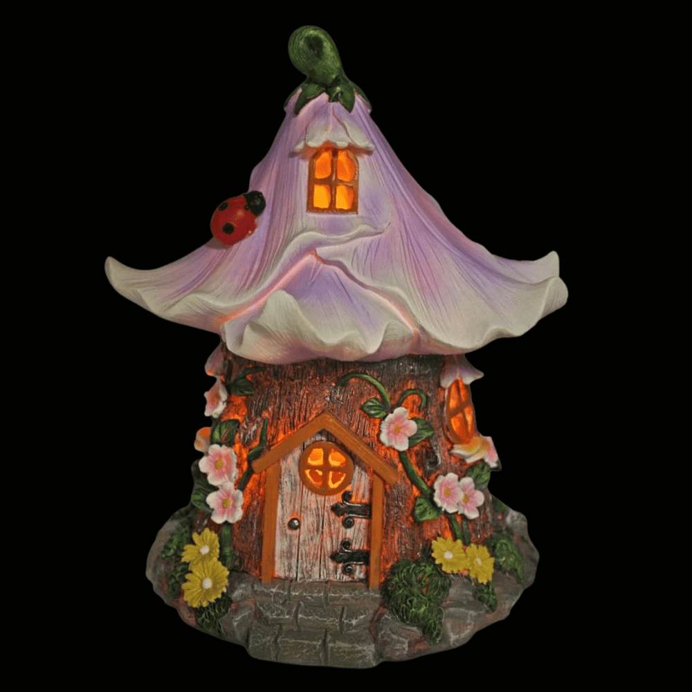 Magical Night Light Flower House Earth Fairy