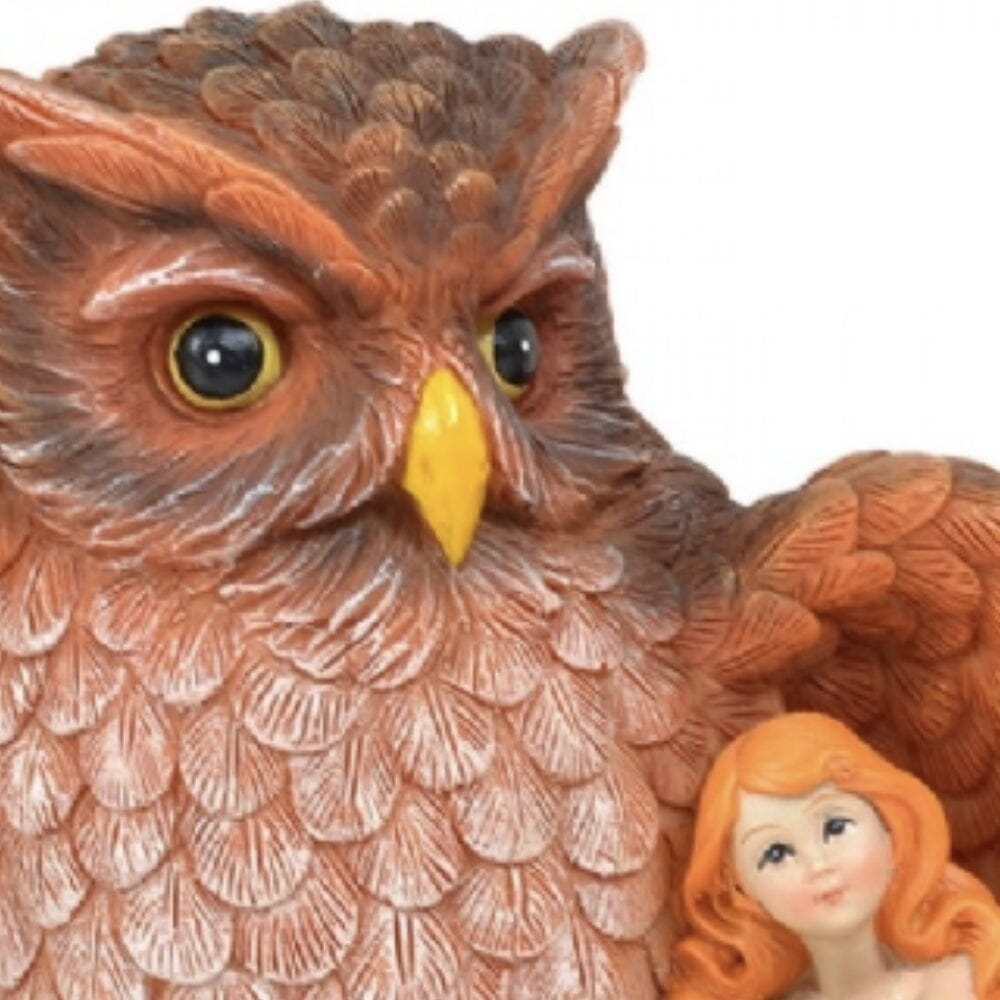 Nature Fairy - Fairy with Owl Figurines Nature Fairies 