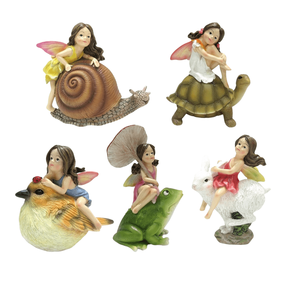 Garden Grove Fairies - Set of 5 | Fairy Figurines - Australia | Earth Fairy