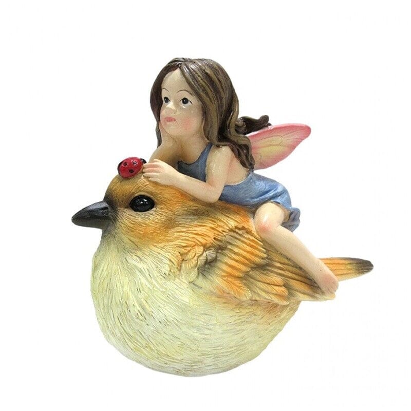 Fairy Resting on Bird Fairy Figurines Earth Fairy 