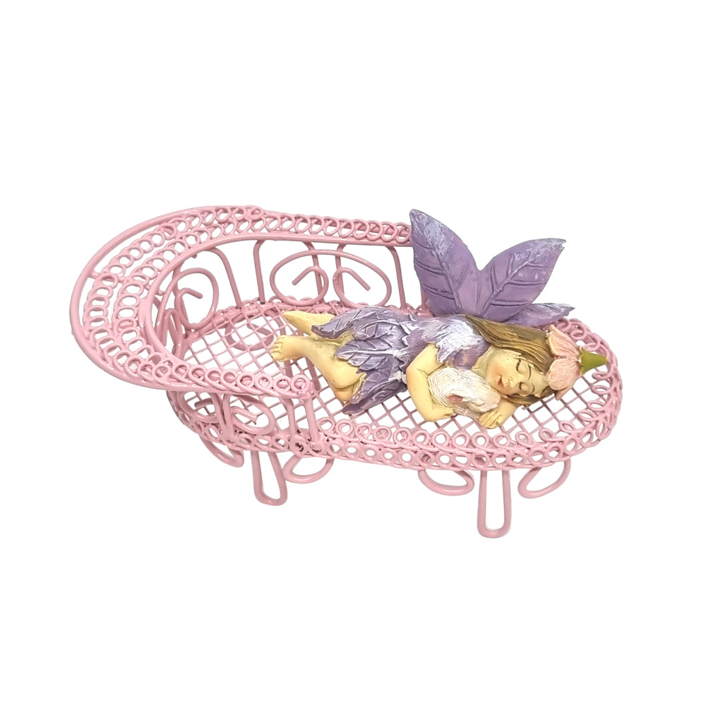 Metal Chaise Lounge - Pink