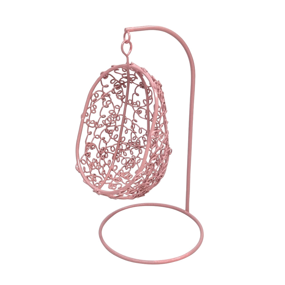 Pink Metal Hanging Chair