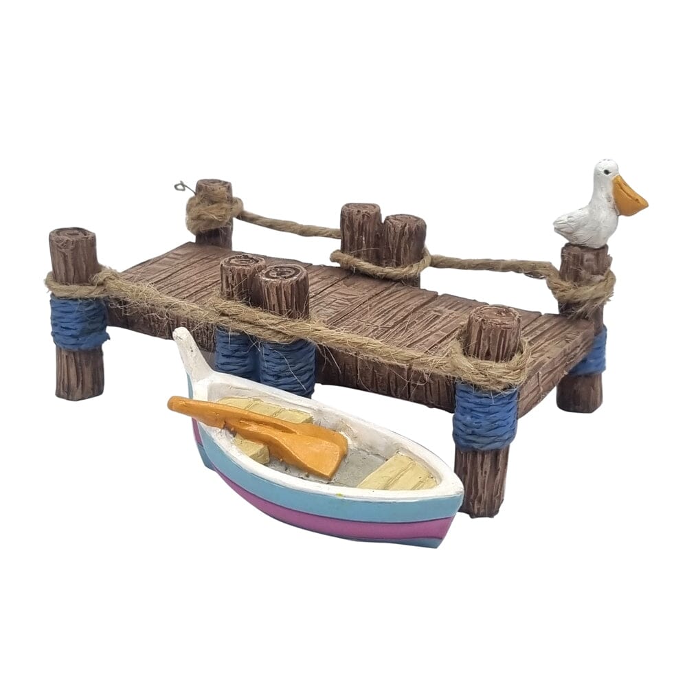 Row Boat Fairy Garden Figurines The Willow Collection 