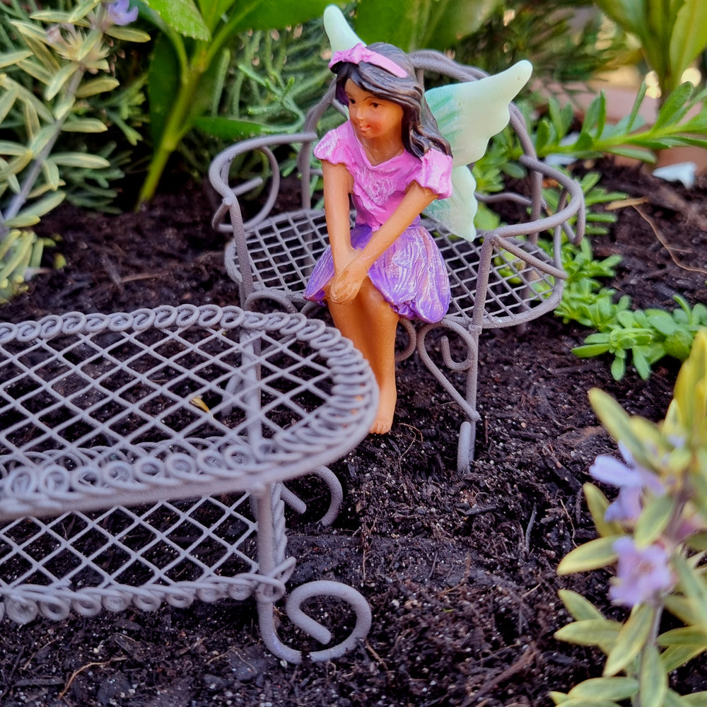 Rust Metal Furniture Set - 3pc