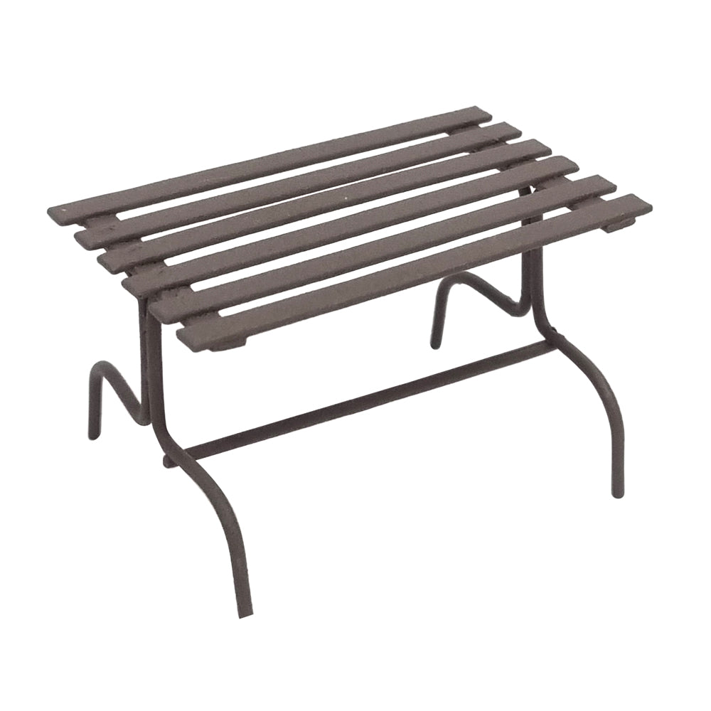 Rust Metal Park Bench Set - 3pcs