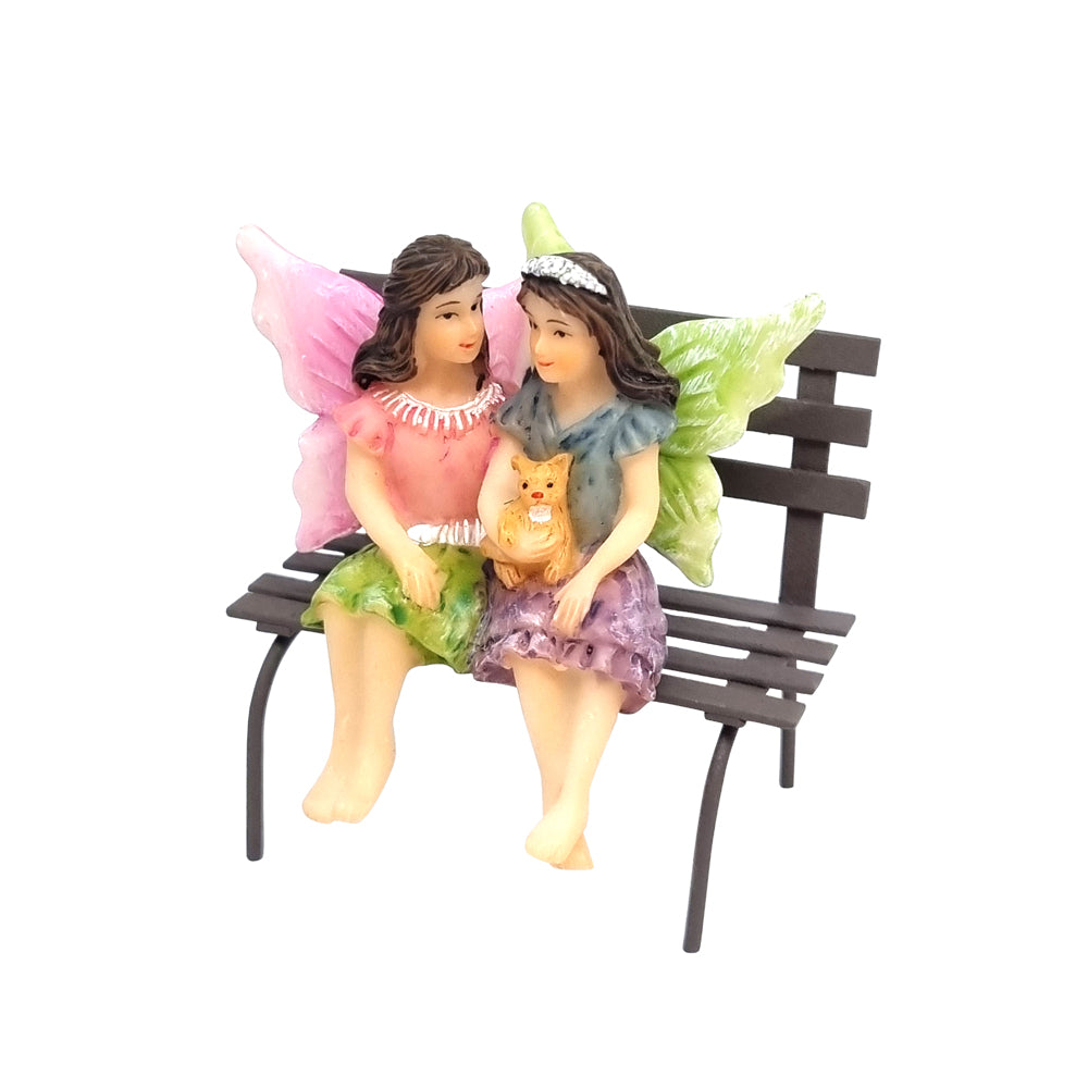 Rust Metal Park Bench Set - 3pcs