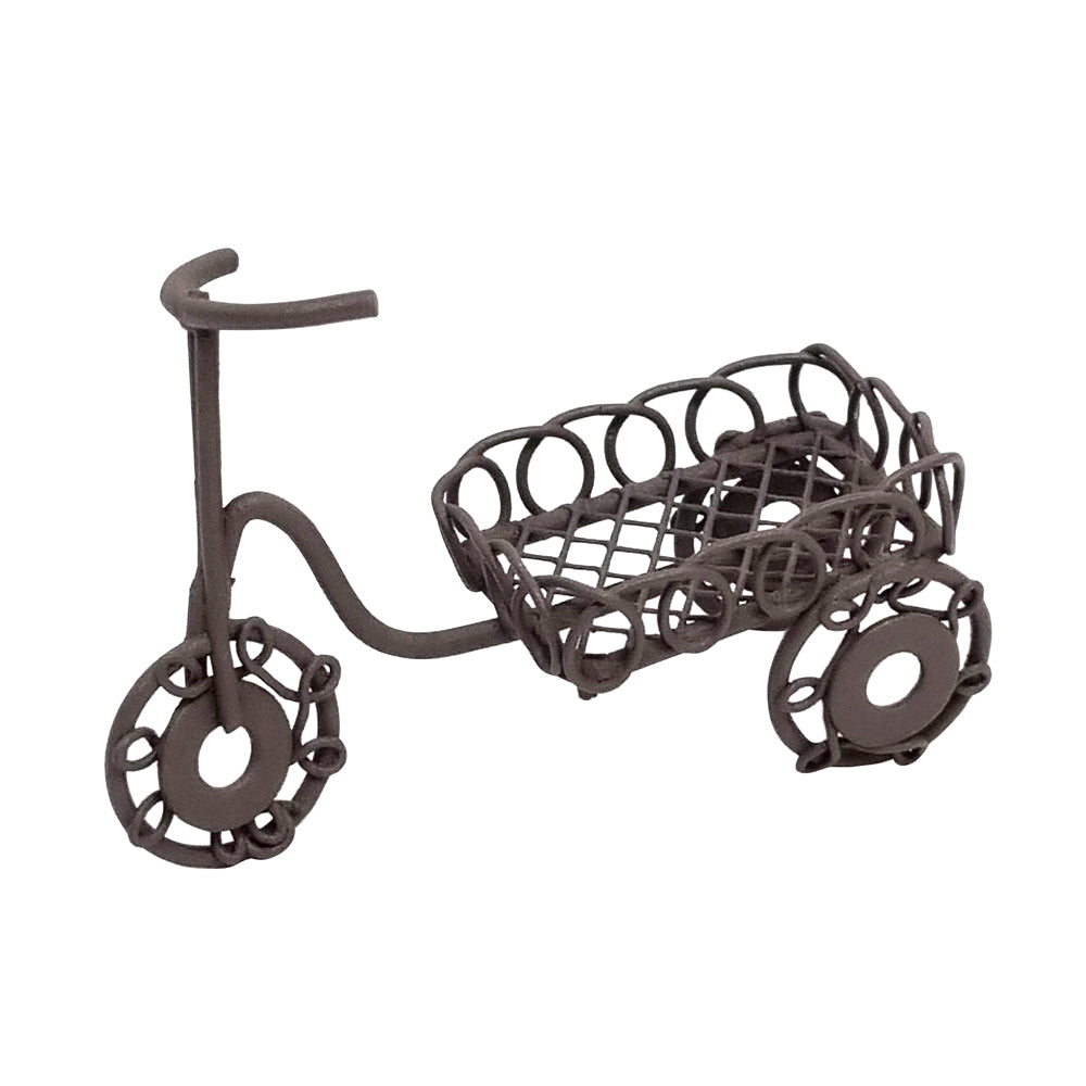 Rust Brown Metal Tricycle