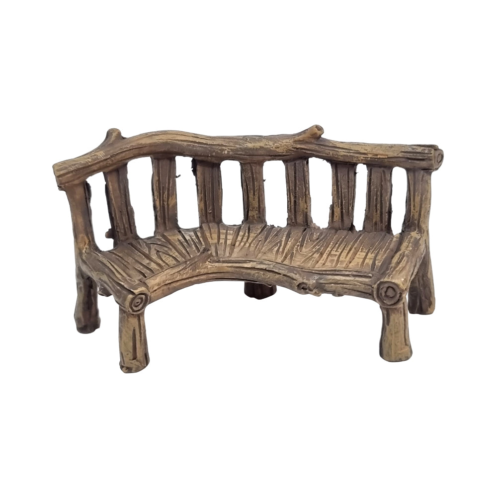 Rustic Log Garden Bench