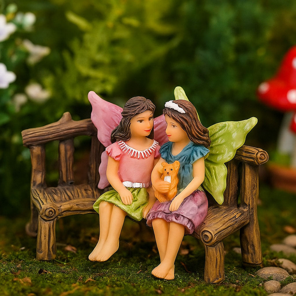Rustic Log Garden Bench
