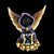 Skull Cat Witch with Wings Gifts & Decor Earth Fairy 
