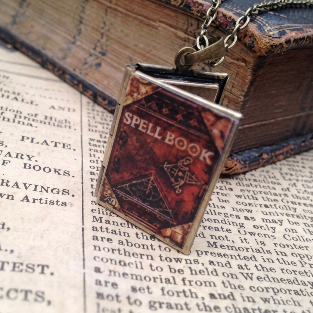 Spell Book Necklace