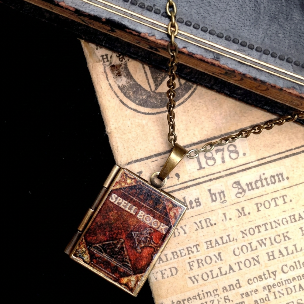 Spell Book Necklace