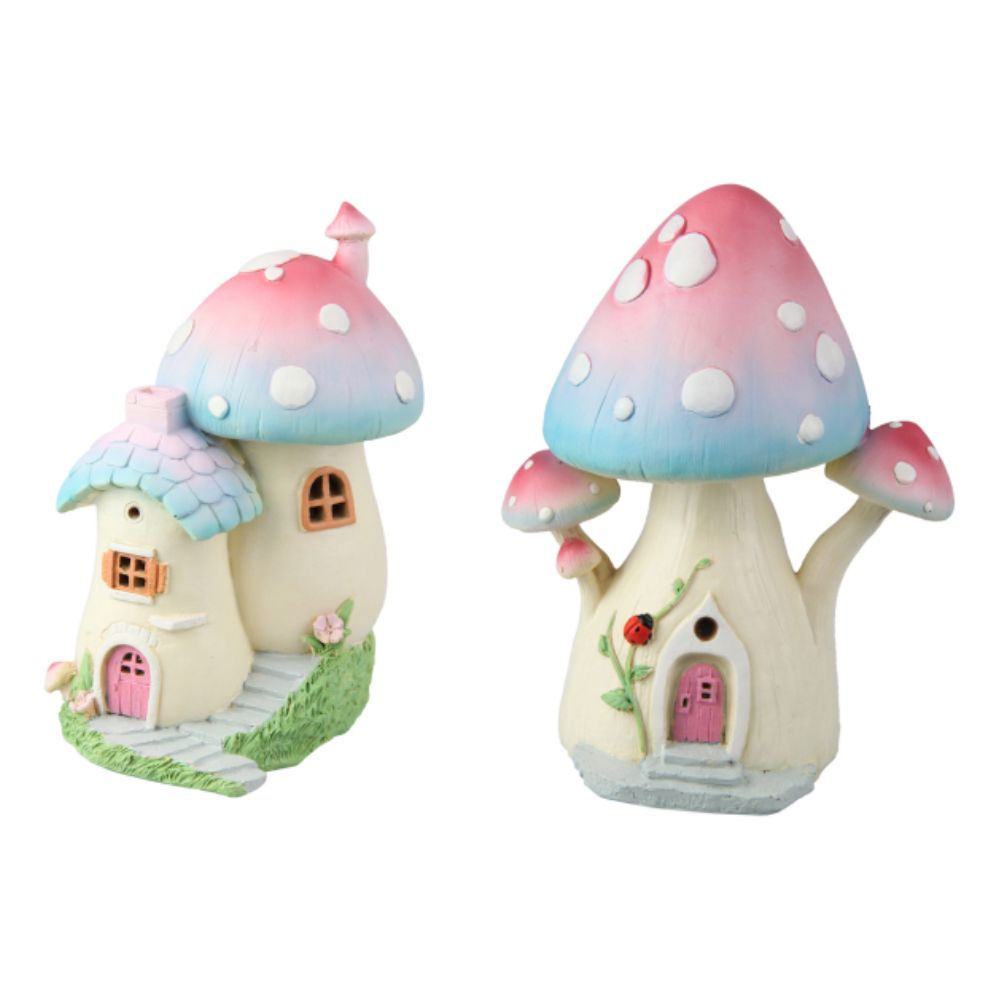 Sugarplum Mushroom Houses - Set of 2