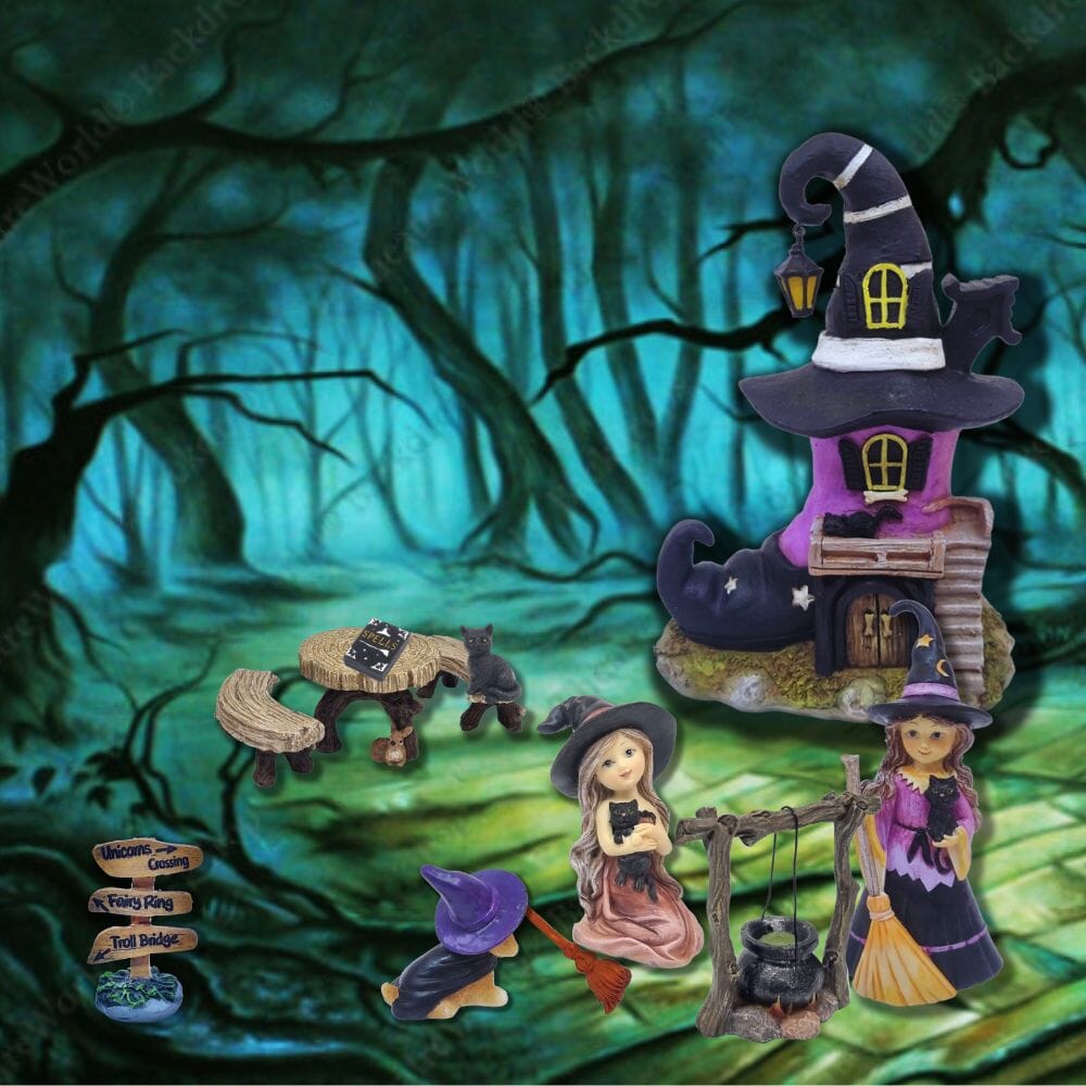 Spooky Witch House Kit Fairy Garden Kits Earth Fairy 