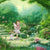 Flower Garden Fairy with Flowers & Bunny Fairy Garden Figurines The Flower Garden Collection 