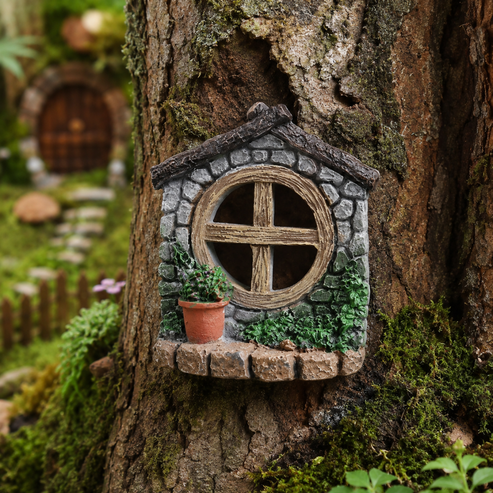 Window with Pot Plant