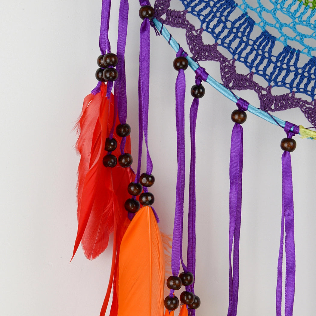 Rainbow Crochet Dream Catcher Dream Catcher Earth Fairy 