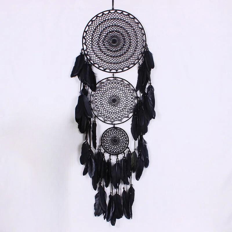 Black Triple Crochet Dream Catcher Dream Catcher Earth Fairy 