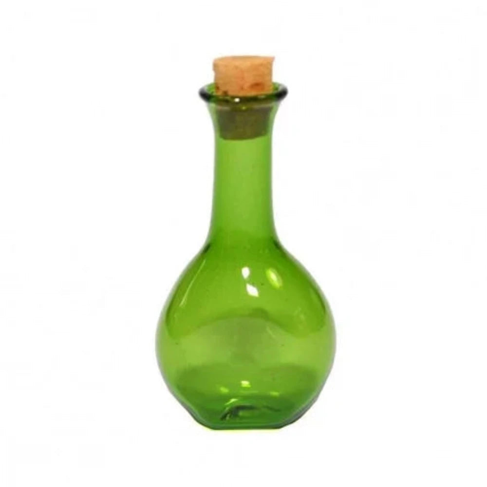 Green Corked Bottle Fairy Garden Accessories Earth Fairy 