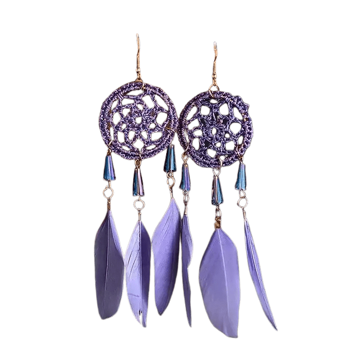 Flipkart.com - Buy Vincraft Dream Catcher Feather Earrings Metal Tassel  Earring Online at Best Prices in India