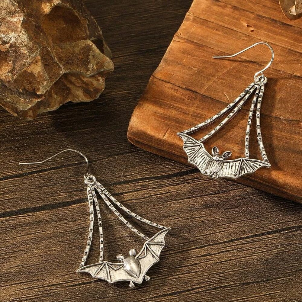 Bat Earrings Jewellery Earth Fairy 