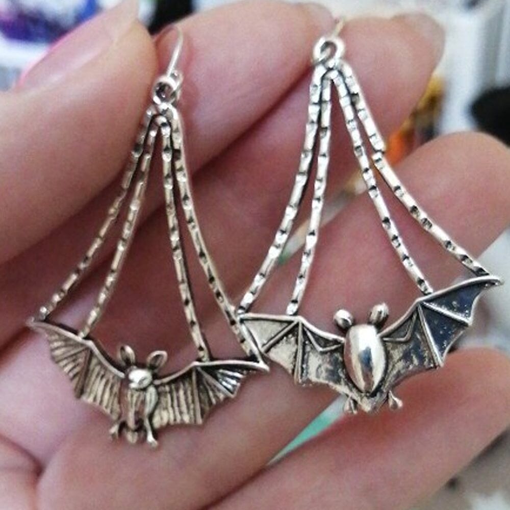 Bat Earrings Earth Fairy 
